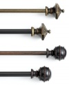 Building off Romantic-era architectural designs, the William and Henry window drapery rods lend beautiful detailing to any window's view. Choose from an array of bronze or gold colorways for regal inspiration anywhere.