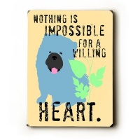 Arte House 0003-9706-25 Wooden Sign, Willing Heart Arte House 0003-9706-25 Wooden Sign, Willing Heart