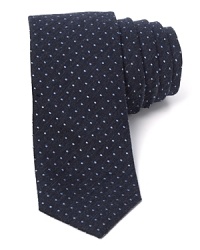 The Loughton Roadster tie combines a slanting textured pindot pattern and a skinny shape for a look that's as slick at the office as it is at the office party. The Loughton Roadster tie combines a slanting textured pindot pattern and a skinny shape for a look that's as slick at the office as it is at the office party.