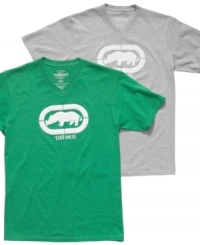 With a bold logo graphic, this tee from Ecko Unltd makes an instant style statement for all-weekend wear. With a bold logo graphic, this tee from Ecko Unltd makes an instant style statement for all-weekend wear.