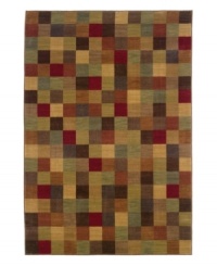 A colorful patchwork of deep and gentle hues, this rug adds an air of exuberance to any room. Making brilliant use of sharp geometry, the small square pattern will be a natural accompaniment to the lines of your décor. Stylish and built for durability, this rug is designed for maximum sophistication and minimum upkeep. A colorful patchwork of deep and gentle hues, this rug adds an air of exuberance to any room. Making brilliant use of sharp geometry, the small square pattern will be a natural accompaniment to the lines of your décor. Stylish and built for durability, this rug is designed for maximum sophistication and minimum upkeep.
