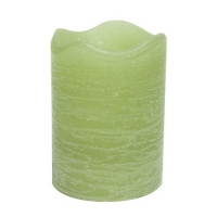 Inglow CGT55400BA83 4-Inch Tall Flameless Rustic Pillar Citrus Sage Scented Candle with 5-Hour Timer, Bamboo Inglow CGT55400BA83 4-Inch Tall Flameless Rustic Pillar Citrus Sage Scented Candle with 5-Hour Timer, Bamboo