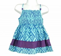 Epic Thread Girl's Spaghetti Strap Top Aqua Dream Large Epic Thread Girl's Spaghetti Strap Top Aqua Dream Large