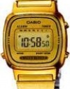 Casio Women's LA670WGA-9 Gold Stainless-Steel Quartz Watch with Digital Dial