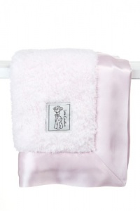 Little Giraffe Chenille Blanky, 14 X 14, Pink