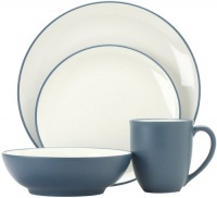 Noritake Colorwave Blue 16-Piece Dinnerware Set, Service for 4 Noritake Colorwave Blue 16-Piece Dinnerware Set, Service for 4