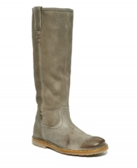 Trendy, timeless, casual, sophisticated. With your styling, the versatile Celia X Stitch boots by Frye become anything you want them to be. Distressed leather highlights the classic riding boot silhouette. Trendy, timeless, casual, sophisticated. With your styling, the versatile Celia X Stitch boots by Frye become anything you want them to be. Distressed leather highlights the classic riding boot silhouette.