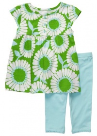Carters 2-pc. Daisy Floral Top & Legging Set GREEN/TURQUOISE 12 Mo Carters 2-pc. Daisy Floral Top & Legging Set GREEN/TURQUOISE 12 Mo
