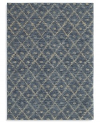 A subtle, hushed pattern of diamonds and dots against an exquisite indigo ground enhances any decor with soft-textured style. This statement-making rug from Karastan is woven from 100% premium worsted 2-ply wool for a soft hand and long-lasting wear. A subtle, hushed pattern of diamonds and dots against an exquisite indigo ground enhances any decor with soft-textured style. This statement-making rug from Karastan is woven from 100% premium worsted 2-ply wool for a soft hand and long-lasting wear.