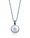 Alex Woo Mini Addition Letter Sterling Silver a Charm Pendant Necklace