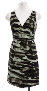 Michael Kors Stone Animal Print Cotton Sleeveless Sheath Dress Michael Kors Stone Animal Print Cotton Sleeveless Sheath Dress