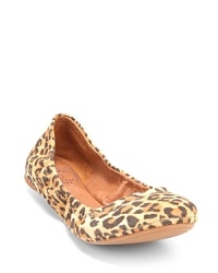 Lucky Brand updates a favorite-the flexible Emmie ballet flat-in leopard, in step with the exotics trend.