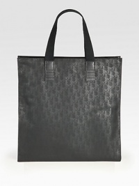 Tonal logos lend signature detail to this softly coated canvas tote. Fabric handles Leather trim Interior zip, PDA pockets Coated canvas 15W X 16H Made in Italy Tonal logos lend signature detail to this softly coated canvas tote. Fabric handles Leather trim Interior zip, PDA pockets Coated canvas 15W X 16H Made in Italy
