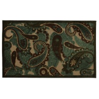 Townhouse Rugs Sensation Paisley Teal 36 by 60-Inch Rug Townhouse Rugs Sensation Paisley Teal 36 by 60-Inch Rug