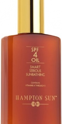 Hampton Sun SPF 4 Sun Tanning Oil, 4.0 Ounce