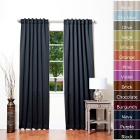 Solid Thermal Insulated Blackout Curtain 84L- 1 Set-BLACK Solid Thermal Insulated Blackout Curtain 84L- 1 Set-BLACK