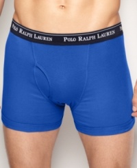Traditional styled 3 pack boxer brief by Polo Ralph Lauren comes in 3 assorted colors and made from 100% cotton for breathability and for all day comfort. Traditional styled 3 pack boxer brief by Polo Ralph Lauren comes in 3 assorted colors and made from 100% cotton for breathability and for all day comfort.