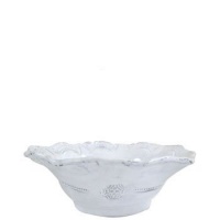 Vietri Incanto White Lace Cereal Bowl 7.5 in D (Set of 2) Vietri Incanto White Lace Cereal Bowl 7.5 in D (Set of 2)