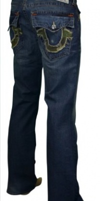True Religion Brand Men's Bootcut Camouflage Flap Pocket Denim Jeans True Religion Brand Men's Bootcut Camouflage Flap Pocket Denim Jeans