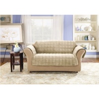 Sure Fit Deluxe Pet fort Loveseat Slipcover, Ivory Sure Fit Deluxe Pet fort Loveseat Slipcover, Ivory