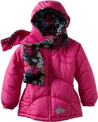 London Fog Girls 2-6x Bubble Jacket, Fuchsia, 5-6 London Fog Girls 2-6x Bubble Jacket, Fuchsia, 5-6