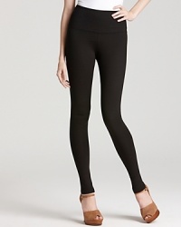 These Lyssé Leggings ponte leggings boast a wide, four-way stretch waistband that flattens the tummy for a flattering silhouette. Back ankle zips lend edge for a cool-girl finish. These Lyssé Leggings ponte leggings boast a wide, four-way stretch waistband that flattens the tummy for a flattering silhouette. Back ankle zips lend edge for a cool-girl finish.