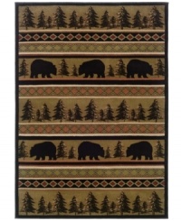 From Sphinx's collection of rustic, cabin-chic area rugs comes the ultimate piece for the outdoorsy decor. Made from soft polypropylene for superb durability. From Sphinx's collection of rustic, cabin-chic area rugs comes the ultimate piece for the outdoorsy decor. Made from soft polypropylene for superb durability.
