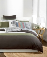 Classic sophistication meets modern allure. This Bar III Fusion comforter features a minimalist landscape of neutral hues that create a look of subtle elegance on your bed. Classic sophistication meets modern allure. This Bar III Fusion comforter features a minimalist landscape of neutral hues that create a look of subtle elegance on your bed.
