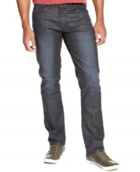Stay on-trend with these slim-fit jeans from Sean John. Stay on-trend with these slim-fit jeans from Sean John.