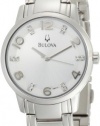 Bulova Women's 96P111 Diamond Silver Dial Bracelet Watch