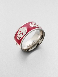 Punk-inspired skulls wrap around the finger.Enamel Brass Diameter, about 7/8 Width, about 3/8 Imported Punk-inspired skulls wrap around the finger.Enamel Brass Diameter, about 7/8 Width, about 3/8 Imported