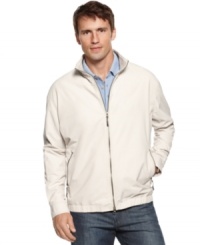 This jacket from Tommy Bahama is ideal for summer bay side breezes. This jacket from Tommy Bahama is ideal for summer bay side breezes.