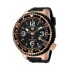 Swiss Legend Men's 21818P-RG-01 Neptune Black Dial Black Silicone Watch