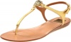 Dolce Vita Women's Isolde Sandal, Gold Leather, 9 M US