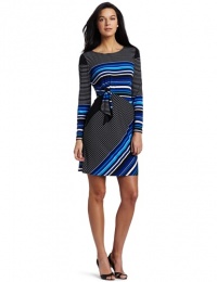 Tiana B Women's Nautical Striped Dress Tiana B Women's Nautical Striped Dress