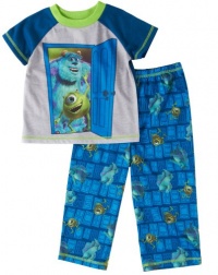 Disney Boys 2-7 Say Hi To The Monsters Short Sleeve Pajama Set Disney Boys 2-7 Say Hi To The Monsters Short Sleeve Pajama Set