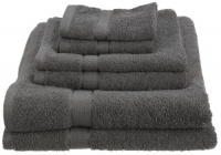 Pinzon Basics 100-Percent Egyptian Cotton 725-Gram 6-Piece Towel Set, Gray Pinzon Basics 100-Percent Egyptian Cotton 725-Gram 6-Piece Towel Set, Gray