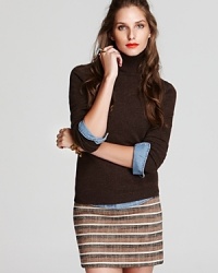 The ideal contrast to of-the-moment printed pants and colored denim, this C by Bloomingdale's turtleneck flaunts a classic silhouette in sumptuous cashmere for instant chic. The ideal contrast to of-the-moment printed pants and colored denim, this C by Bloomingdale's turtleneck flaunts a classic silhouette in sumptuous cashmere for instant chic.