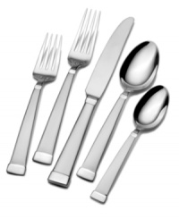 Setting the table is easy with the sophisticated Sierra Frost flatware set, featuring matte handles with squared ends and polished accents in casual stainless steel. From Gourmet Basics by Mikasa. Setting the table is easy with the sophisticated Sierra Frost flatware set, featuring matte handles with squared ends and polished accents in casual stainless steel. From Gourmet Basics by Mikasa.