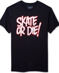 Declare your dedication to the sport with this Trukfit Skate Or Die graphic tee. Declare your dedication to the sport with this Trukfit Skate Or Die graphic tee.