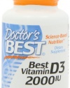 Doctor's Best Best Vitamin D3 2000 IU, Softgel Capsules, 180-Count