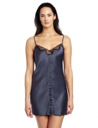 Calvin Klein Women's Nocturnal Elegance Chemise, Stone Lead, Medium Calvin Klein Women's Nocturnal Elegance Chemise, Stone Lead, Medium
