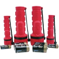 Dorcy 41-3982 Rubber Flashlight Combo with Batteries, 4-Pack, Colors may vary Dorcy 41-3982 Rubber Flashlight Combo with Batteries, 4-Pack, Colors may vary