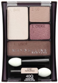 Maybelline New York Expert Wear Eyeshadow Quads, 40q Designer Chocolates Chic Naturals, 0.17 Ounce Maybelline New York Expert Wear Eyeshadow Quads, 40q Designer Chocolates Chic Naturals, 0.17 Ounce