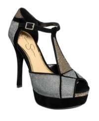 Totally textured out. Jessica Simpson's Ritta plaform sandals are full of geometric goodness. They feature a pretty peep-toe and cute t-strap triangles. Totally textured out. Jessica Simpson's Ritta plaform sandals are full of geometric goodness. They feature a pretty peep-toe and cute t-strap triangles.