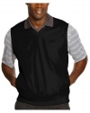 Greg Norman for Tasso Elba Mens Microfiber Black Pullover Vest Medium