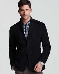 A solid blazer crafted from classic corduroy for an innovative, modern finish to your casual cool look. A solid blazer crafted from classic corduroy for an innovative, modern finish to your casual cool look.