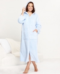 With a cute hood, supersoft body and comfy pockets, what more could you want? This fantastic robe meets all your needs, by Charter Club. With a cute hood, supersoft body and comfy pockets, what more could you want? This fantastic robe meets all your needs, by Charter Club.