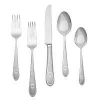 Inspired by the graceful techniques of traditional ribbon dancing, Waterford's Ballet Ribbon flatware features clean, classic lines detailed with a single ribbon of delicate etching. Setting includes place fork, place knife, place spoon, salad fork and teaspoon. Inspired by the graceful techniques of traditional ribbon dancing, Waterford's Ballet Ribbon flatware features clean, classic lines detailed with a single ribbon of delicate etching. Setting includes place fork, place knife, place spoon, salad fork and teaspoon.