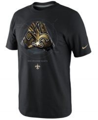 Showcase your support for the New Orleans Saints with this NFL t-shirt from Nike. Showcase your support for the New Orleans Saints with this NFL t-shirt from Nike.